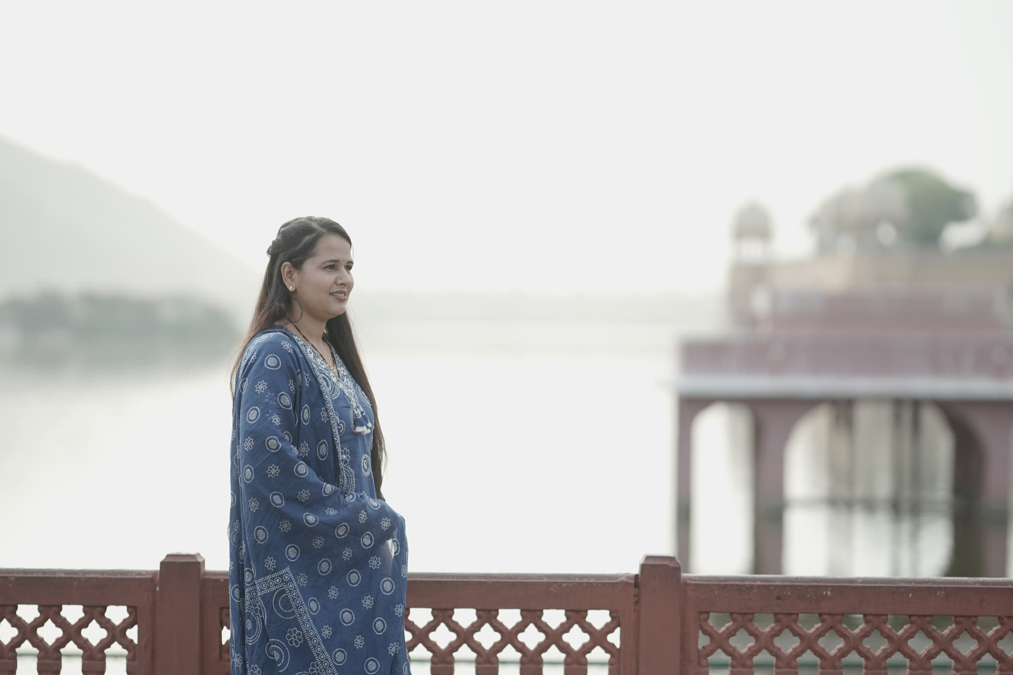Blue Printed Kurta Set 1